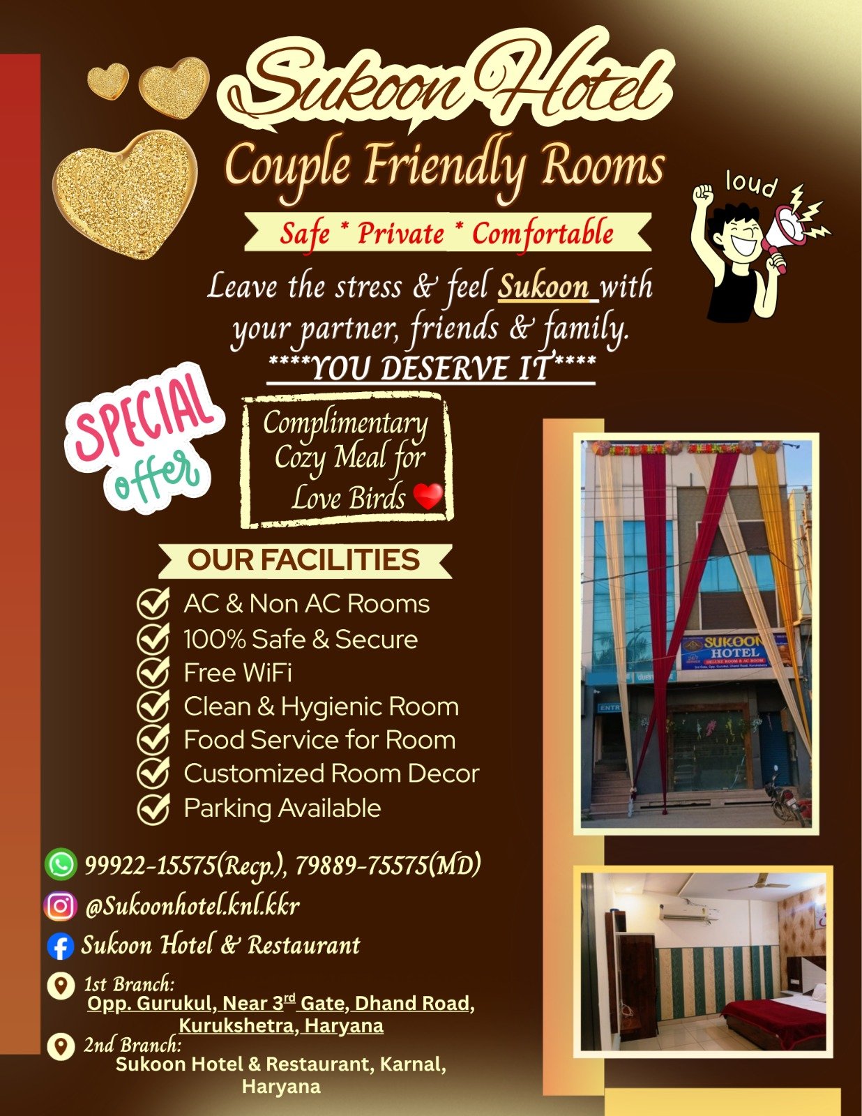 Sukoon Hotel facilities poster